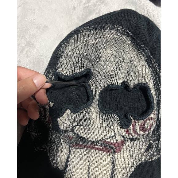 Vintage 2004 SAW Movie Promo Beanie Ski mask Hat Jigsaw Y2K 00s Horror Rare - Picture 4 of 4